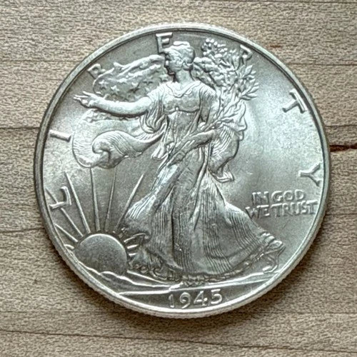 1945 MS Liberty Walking Half Dollar Silver 50C Coin United States