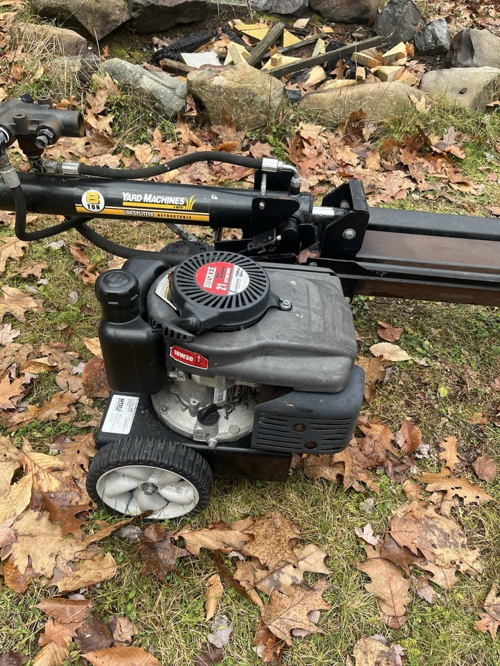 Separador de troncos máquina de 8 toneladas divisor de troncos retráctil Foto 2 de 3