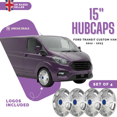 15'' RADKAPPEN PASSEND FÜR FORD TRANSIT CUSTOM VAN 4er SET 2012 - 2023 4er SET
