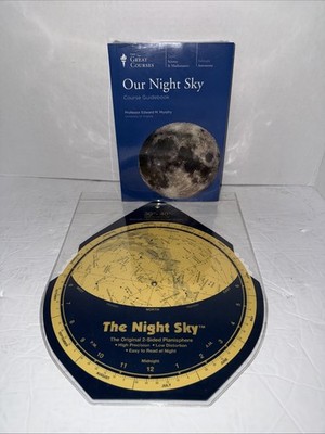 The Great Courses Astronomy  OUR NIGHT SKY DVD Guidebook 2-Sided Planisphere NEW