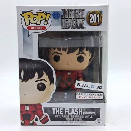 Funko Pop! The Flash Unmasked 210 Regal Cinemas Exclusive Justice League DC Toy