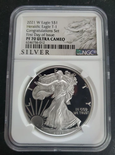 Photo of a 2021-W American Silver Eagle Proof from an eBay listing that sold on Jul 20, 2026