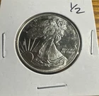 1/2 oz .999 Fine Solid Silver - Walking Liberty Uncirculated Round Silver