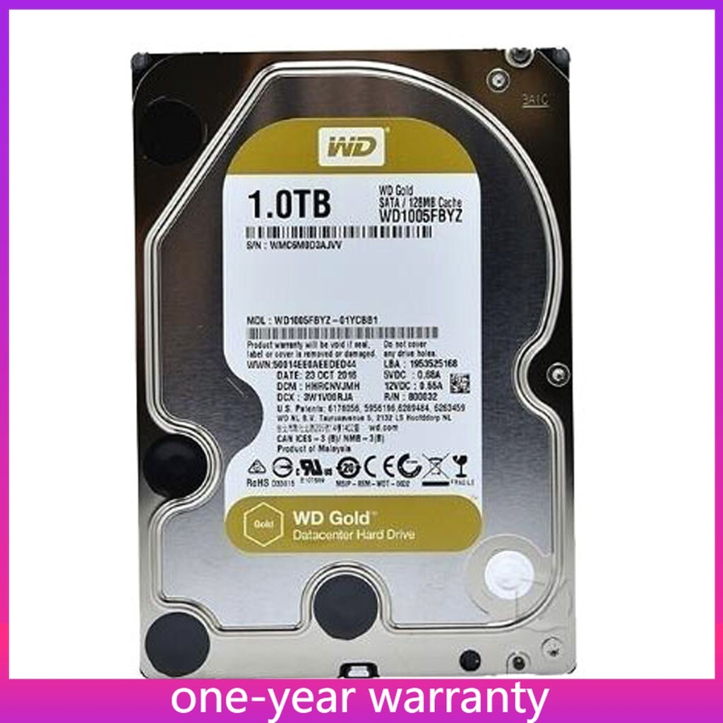 Western Digital Gold WD1005FBYZ 1 TB,Internal,7200 RPM,3.5 inch