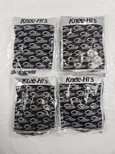 Silkies Knee Hi’s One Size Fits All Off Black Barely Black Lot 4 3 packs 12 NOS