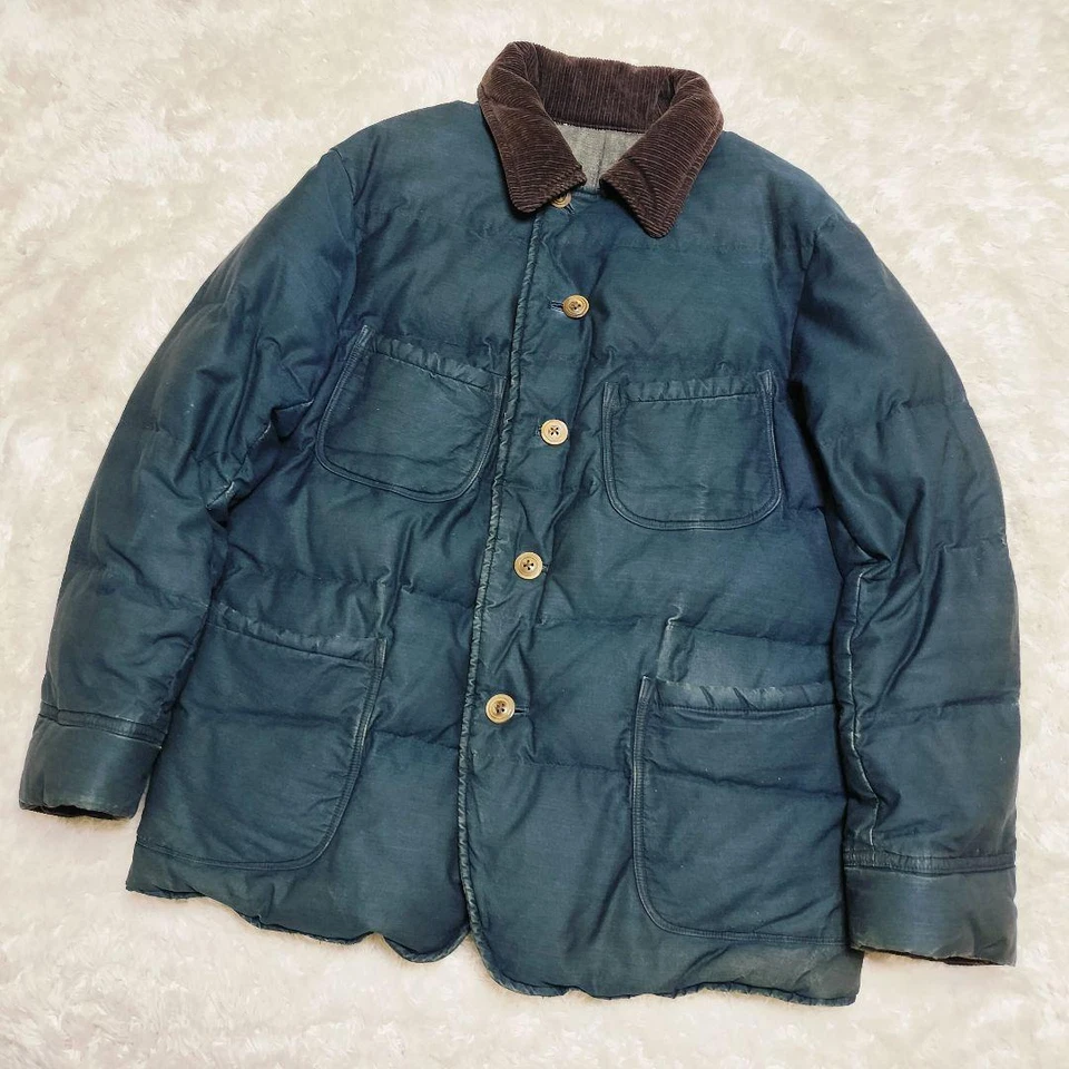 Chaqueta de plumón índigo 45 rpm bordado R talla 3 para hombre regalo vintage de Japón Foto 2 de 4