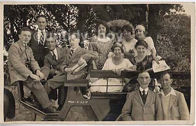 Pferdegezogene Charabanc RP Postkarte #4 Chaps mit Zigarettenhalter, andere aufgelistet