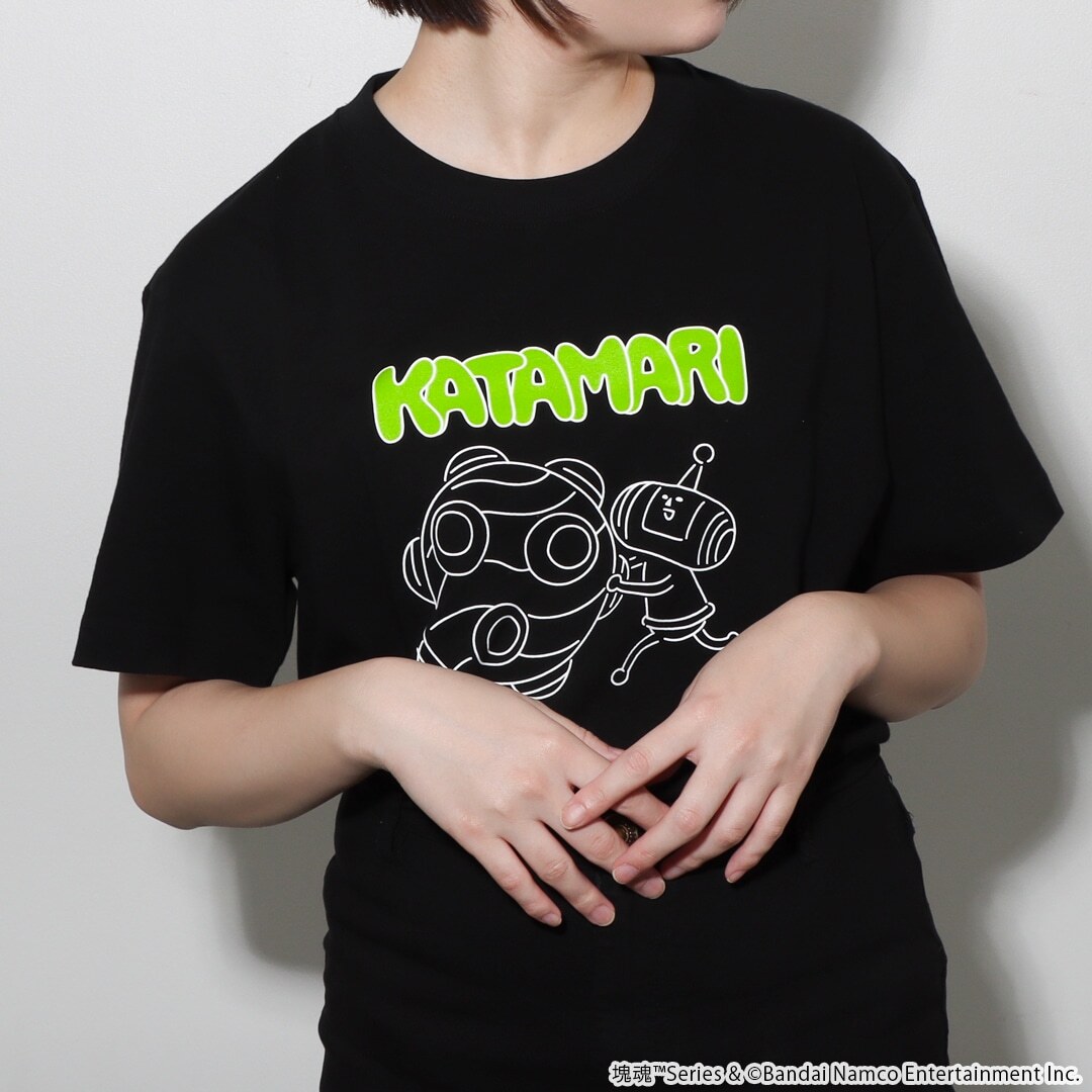 Katamari Damacy T-shirt KATAMARI White Black Gray Cotton 100