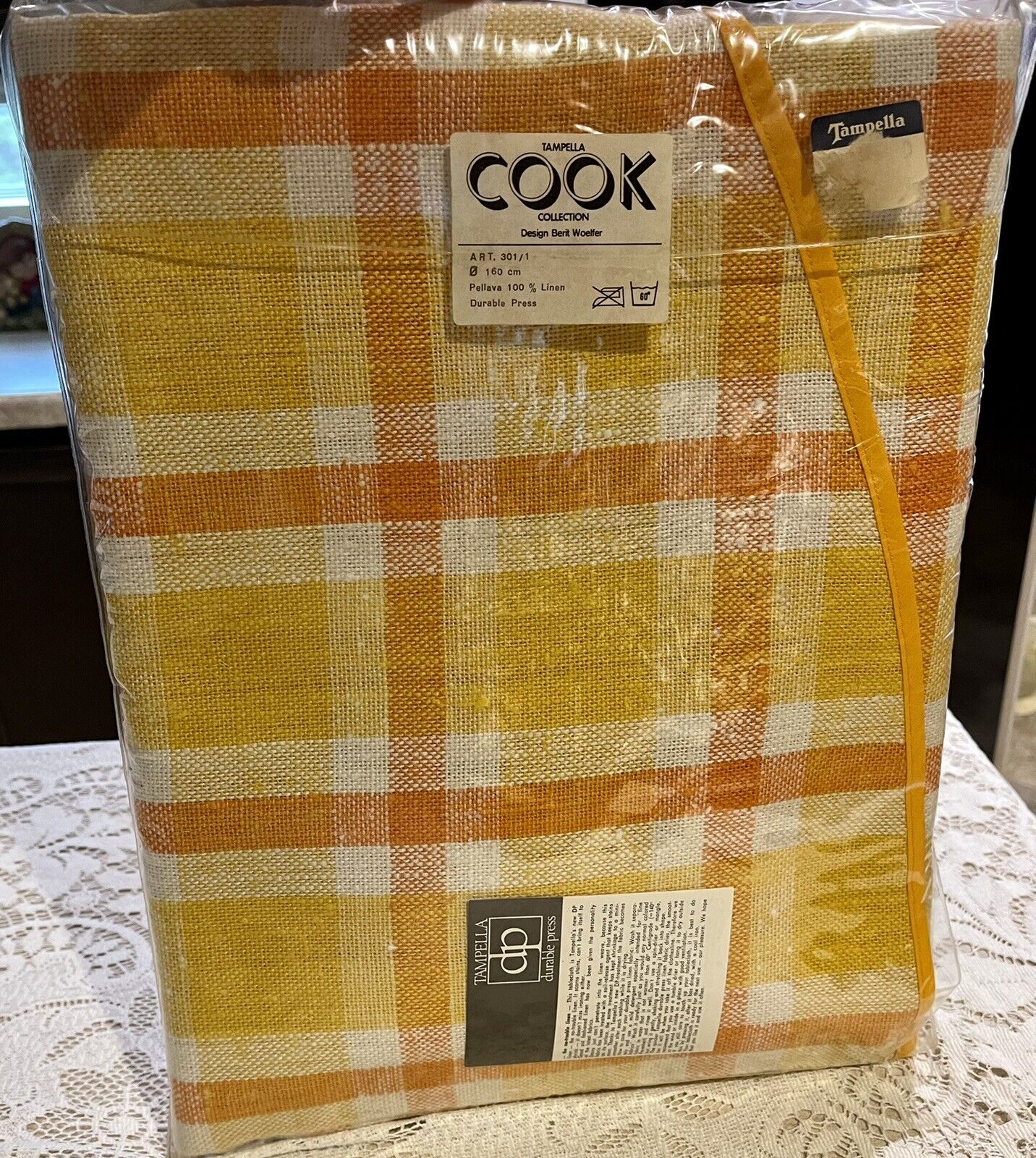 Vintage NOS Tampella COOK Collection 100% Linen Durable Press