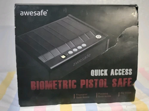 awesafe Biometric Lock Gun Safe - Black