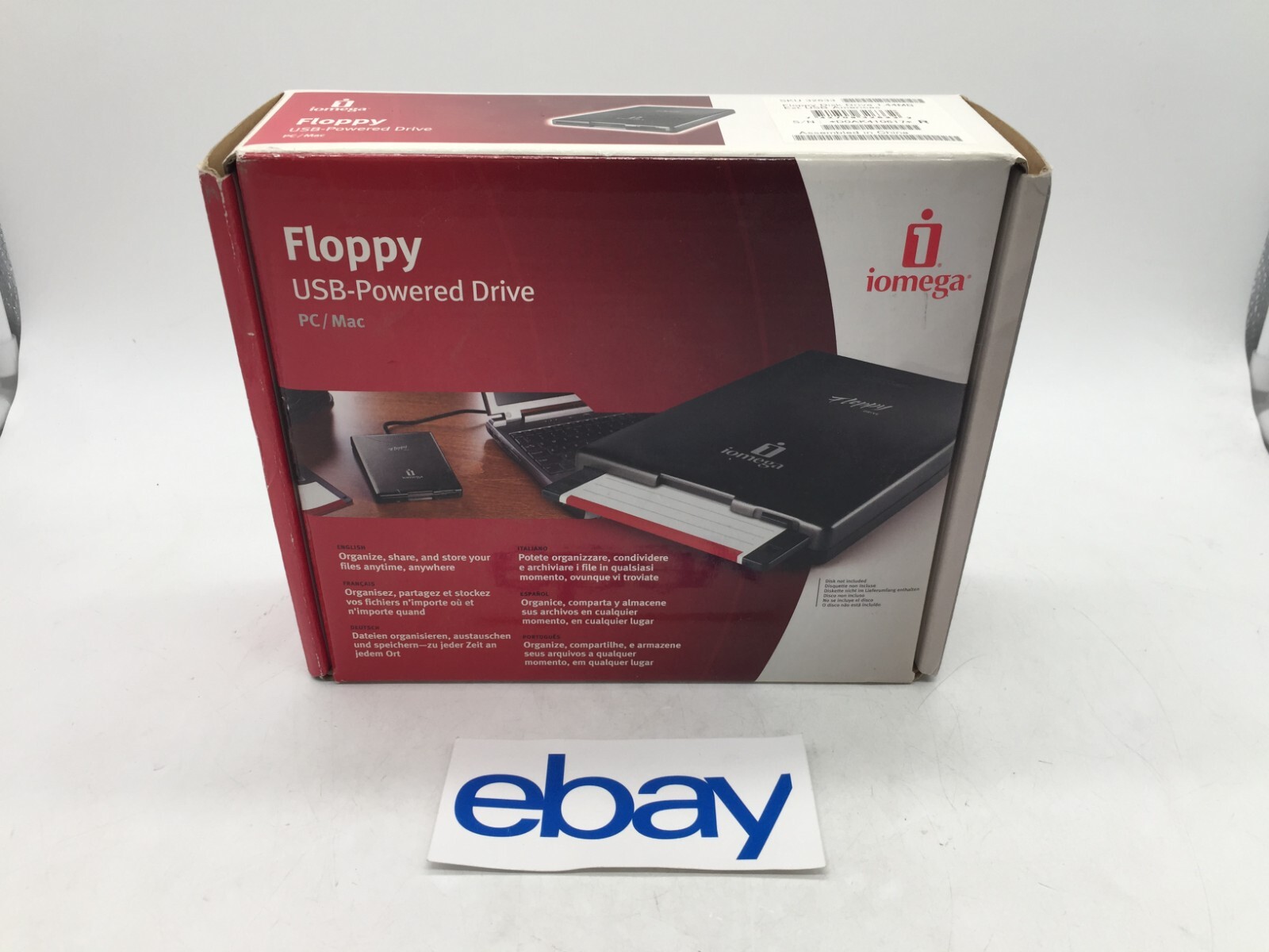 NEW Iomega USBPowered External Floppy Drive PC / Mac Compatible FREE S