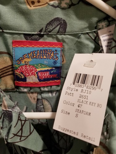 NWT Vtg Reyn Spooner Joe Kealoha Hawaiian Camp Vintage Molokai Ukulele Shirt S - Picture 4 of 9