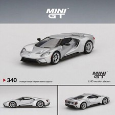 Mini GT 1: 64-scale model car-Ford GT Ingot alloy die-cast sports car-LHD silver