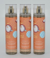 3 NEW BATH BODY WORKS WHIPPED COCONUT MILKSHAKE FINE FRAGRANCE MIST SPRAY 8 OZ