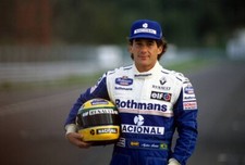Ayrton Senna Nacional Cap Baseball Style Adjustable Hat Blue PLUS 8x10 PHOTO 01