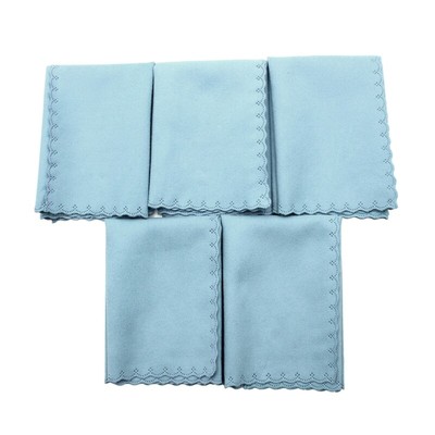 5 Pcs Microfiber Cleaning Cloth Guitar Wiping Cloth for Musical Instrument