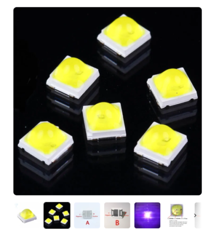 10pcs UV Lampada LED Gel Unghie Perlina SMD5054 5051 5050 1W 365+ 395/40 T - Bild 1 von 1