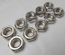 Hex Head Metric Nut M10 10mm x 1.5  "10 Nuts" Stainless Steel