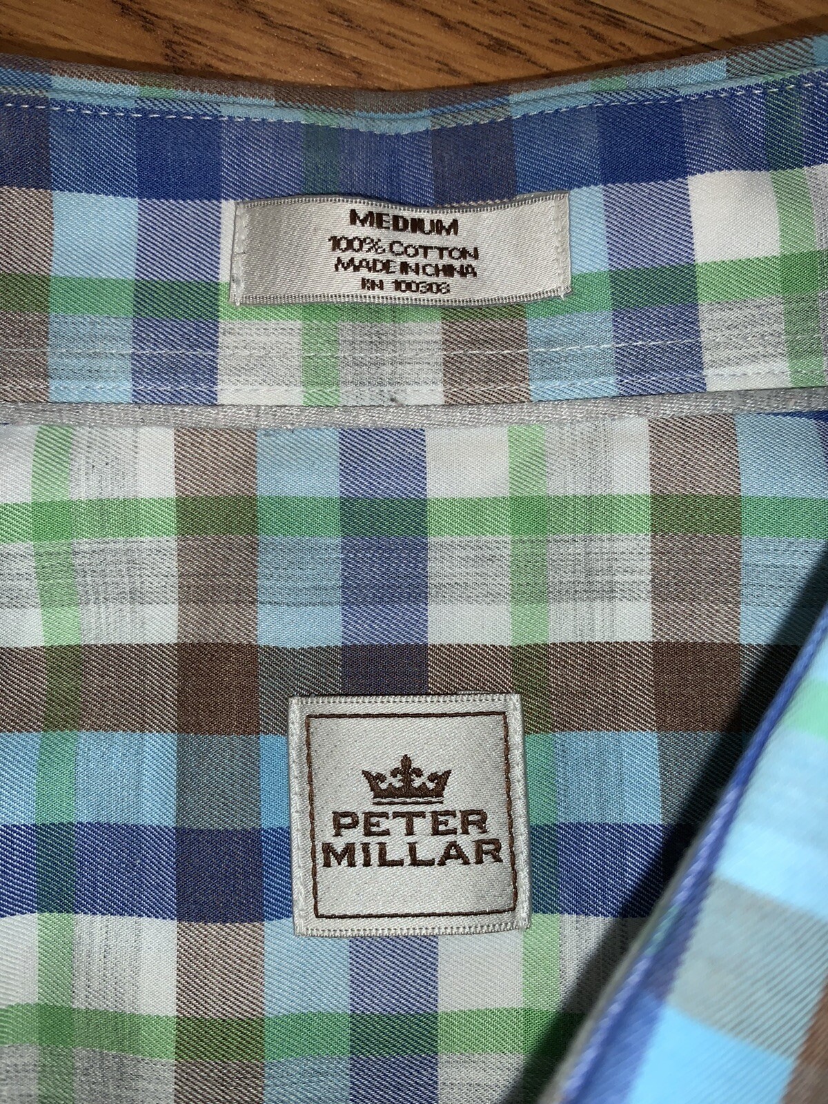 Peter Millar Button Down Long Sleeve Medium - image 7