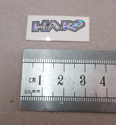 Vintage Old School HARO BMX Stickers Crystal Shine NOS Light Green - Picture 4 of 4