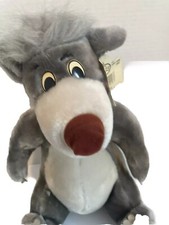Disney Baloo Plush Stuffed Animal 12 Inch Disneyland WDW Tags Jungle Book VTG