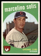 1959 Topps Marcelino Solis RC Chicago Cubs #214A