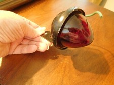 Red Glass Beehive Bullet Marker Clearance Light Cab Truck Motorcycle Rat Rod