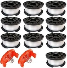0.065" Line String Trimmer Spool,AF-100, 30ft for Black & Decker (10spool+2 Cap)