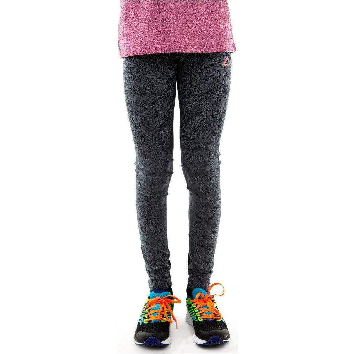 More Mile Girls Running Tights Grey 
