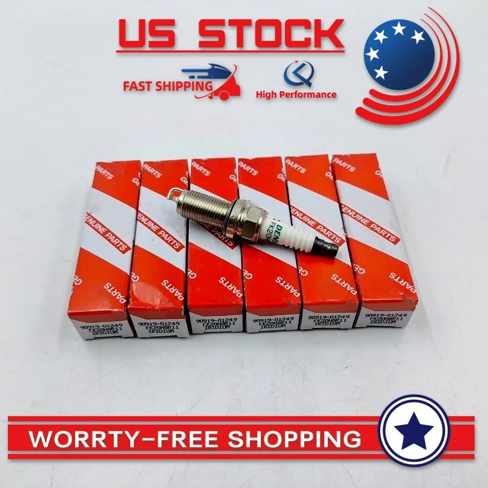 OEM For LEXUS IS250 2006-2015 New SPARK PLUG SET 90919-01249 Set of 6 - Image 3 of 4