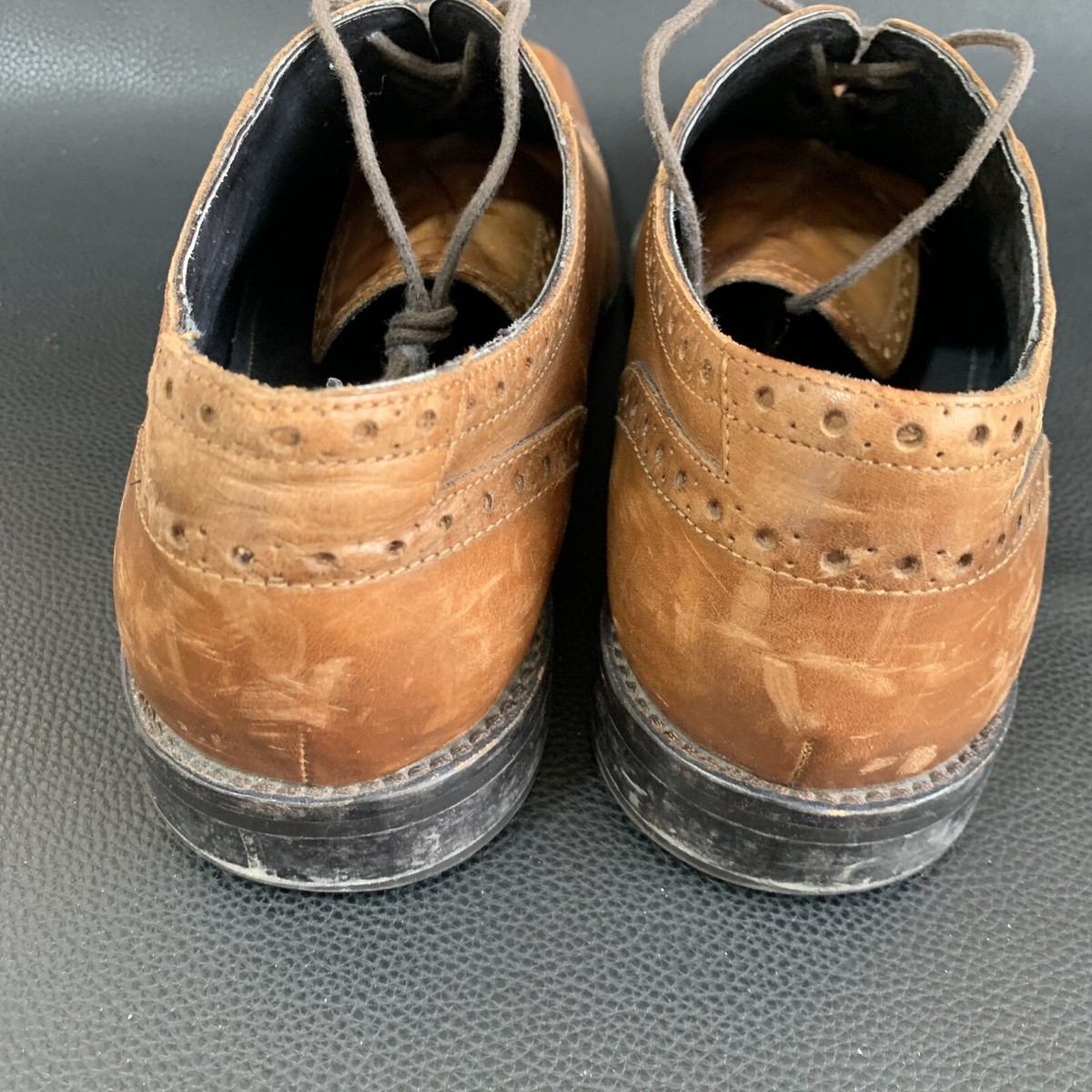 Gordon Rush Ethan Brown Leather Oxford Men
