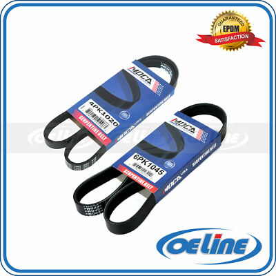Drive Belt Kit for 93-01 Honda Prelude 2.2L VTECH  4PK1020-6PK1045