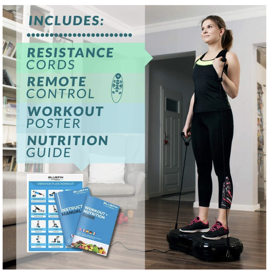Bluefin Fitness Ultra Slim Vibration Plate Lose Fat Tone Up at