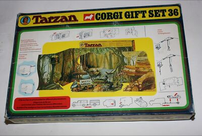 Corgi Gift Set 36 Tarzan Set, Mint and Sealed in Good Original Box