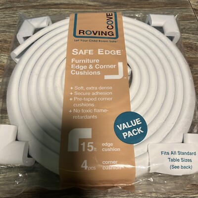 Roving Cove SlimFit Safe Edge 15ft 4 Corners Oyster White TODDLER SAFE