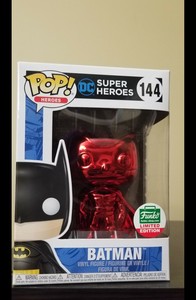 batman red chrome funko
