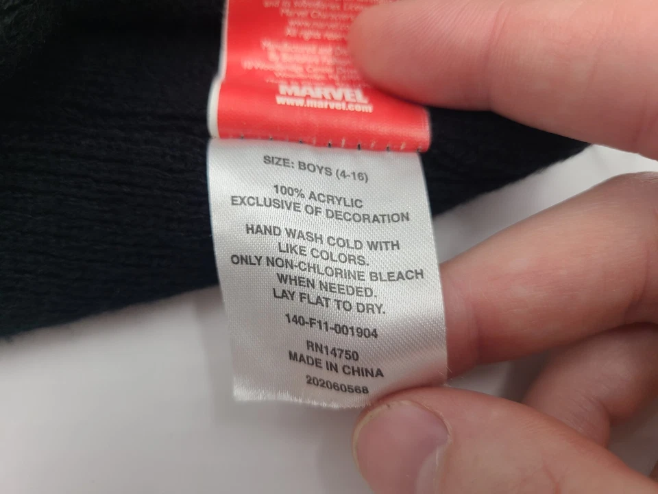 Youth Spider-Man Ear Flaps Tassels Beanie Winter Knit Hat Stocking Cap Boy Girl - Image 4 of 4