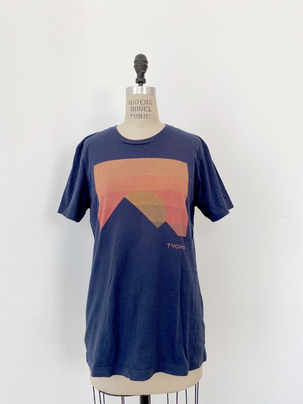 ⭕  Vintage Tycho T-shirt 1 : post rock record vinyl spiritualized fourtet techno
