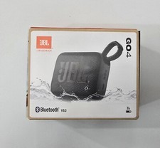 JBL Go4 Portable Waterproof Wireless Speaker - Black NEW