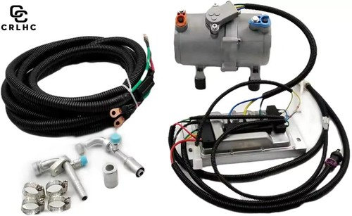 A/C 12V Electric Compressor Set for Auto DC Air Conditioning Car Truck Bus - Picture 2 of 15
