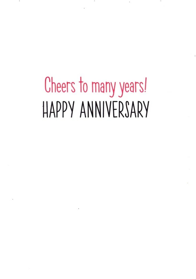 Tarjeta de felicitación Happy Anniversary Cheers Toast To Years Champagne de Avanti Foto 2 de 3