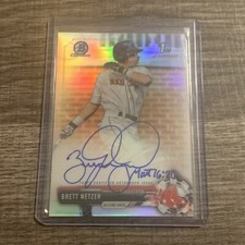 2017 Bowman Draft Chrome Pick Refractor #/499 Brett Netzer #CDA-BN Auto Red Sox
