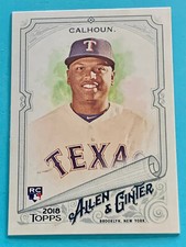 2018 Topps Allen & Ginter RC #255 Willie Calhoun Texas Rangers Rookie Card - N. rookie card picture