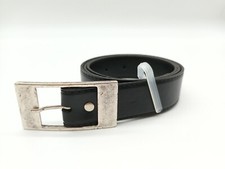 Lederg&uuml;rtel - Damen - Bundweite: 80cm - B: 29mm - Schwarz - "Markenlos"