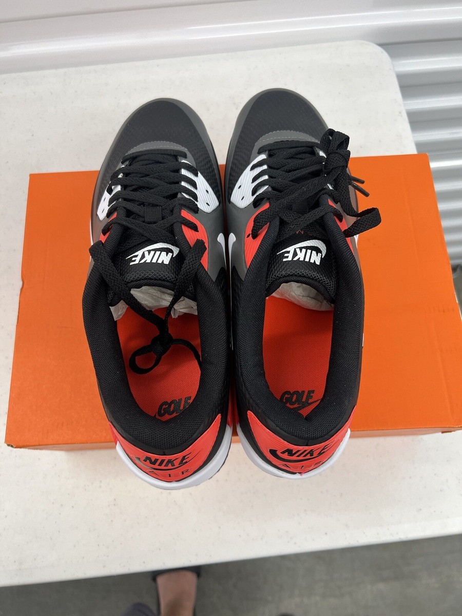 Nike Air Max 90 Golf Black Infrared Spikeless Mens CU9978 010