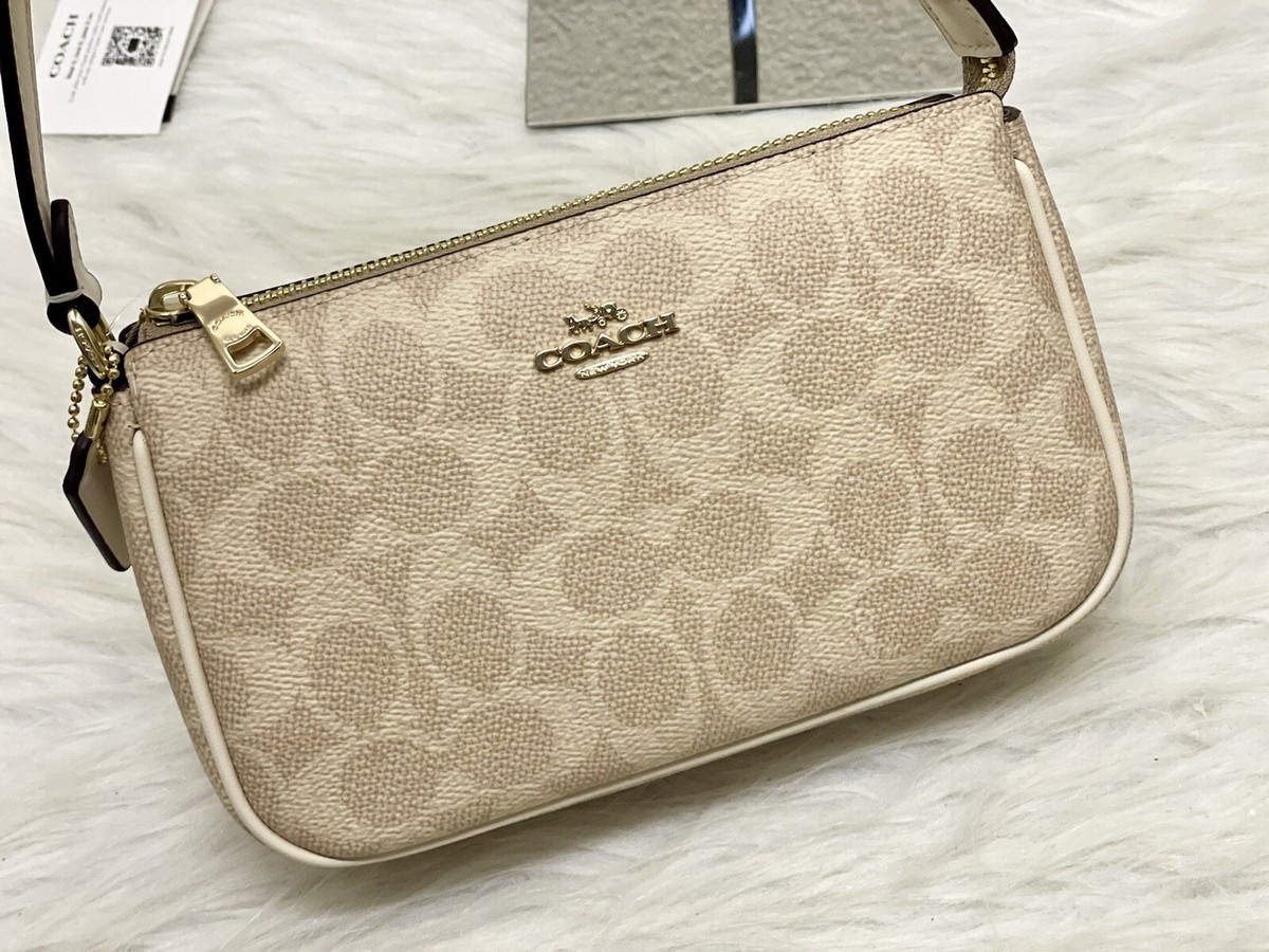 NWT Coach Nolita 19 In Signature Canvas CW426 Sand/Chalk | eBay