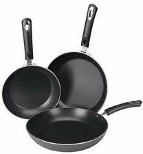 3 Piece Nonstick Frying Pan Induction Bottom 8" 9.5" 11 inch Set Utopia Kitchen