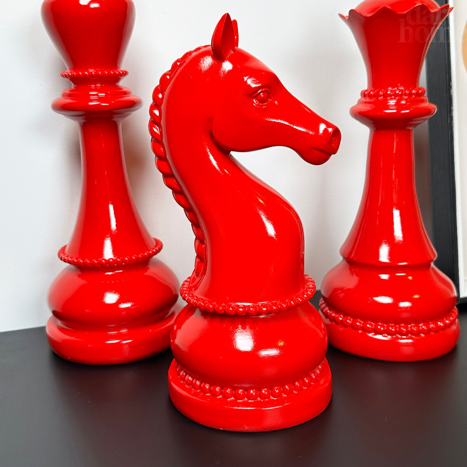 Giant Ornamental Chess Pieces King - Queen - Knight