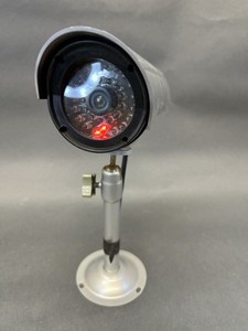 Lot 6 - Dummy Security Camera Fake Weatherproof LED Home Surveillance Outdoor