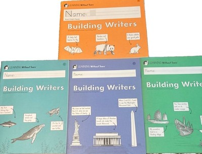 Learning Without Tears Building Writers A, C, E-F 4 Books Unused